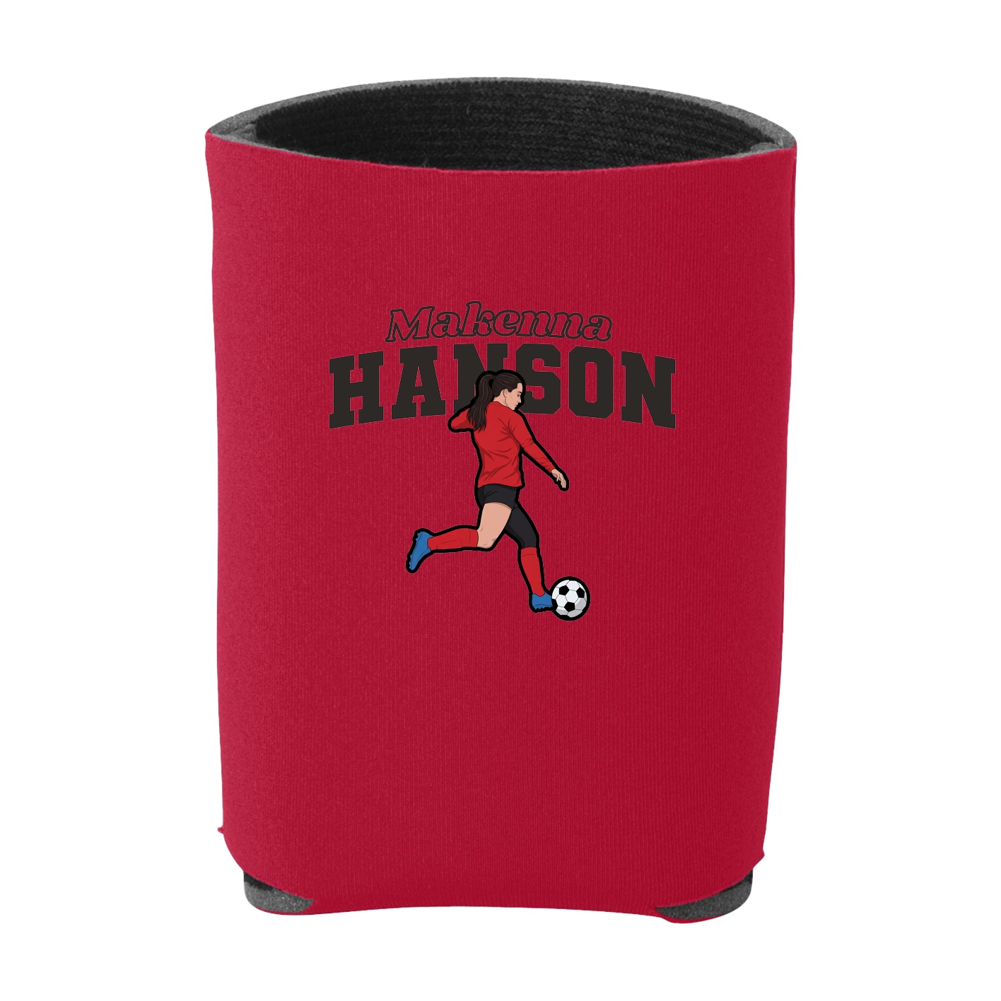 Can Holder — Name Arch in Red