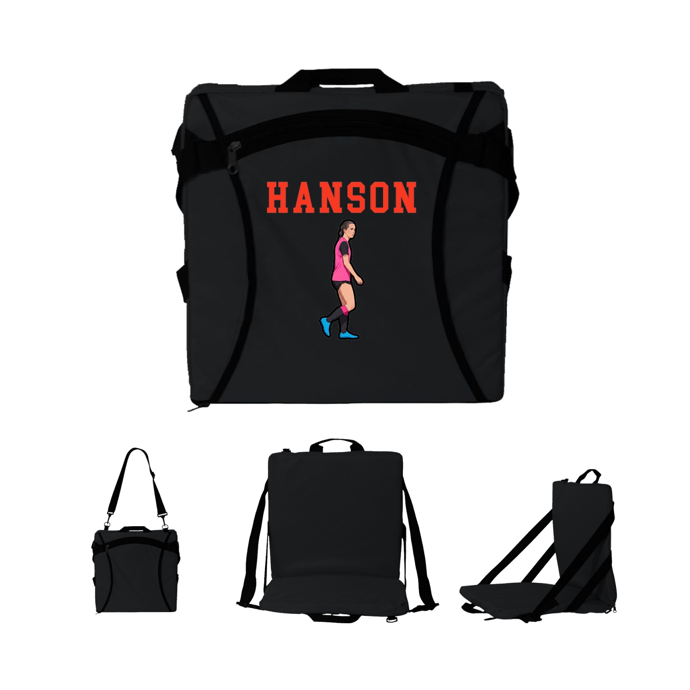 Folding Stadium Seat — Shirsey in Black