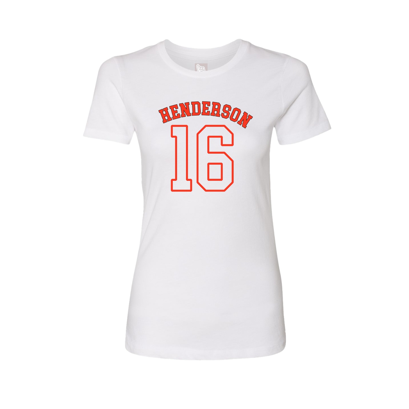 Fitted Women's Tee — Shirsey Arch in White