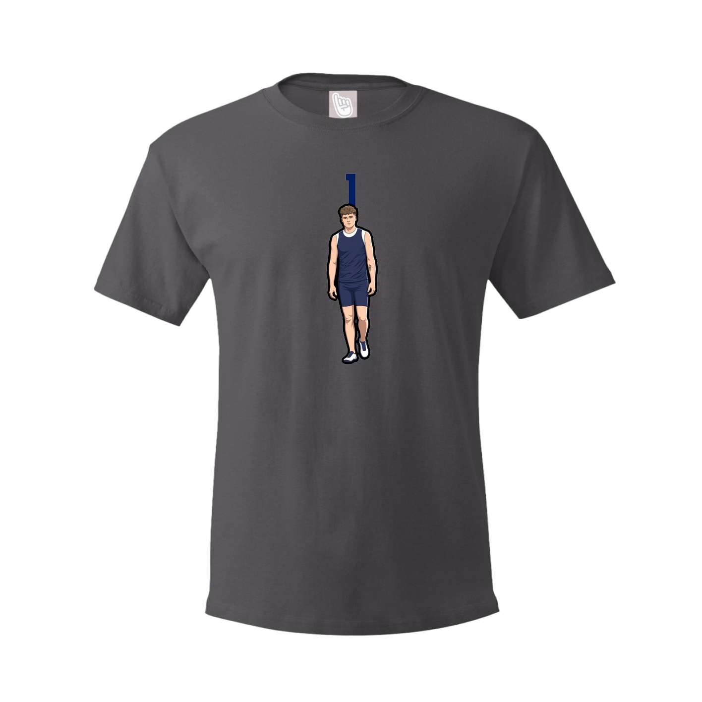 Tee — Number Top in Grey
