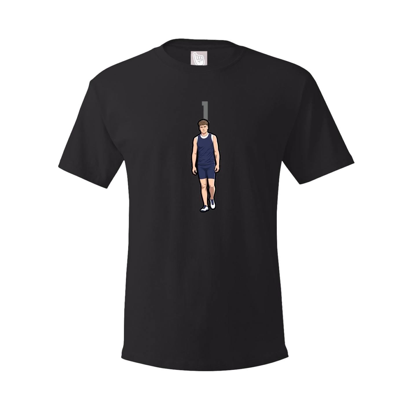 Youth Tee — Number Top in Black