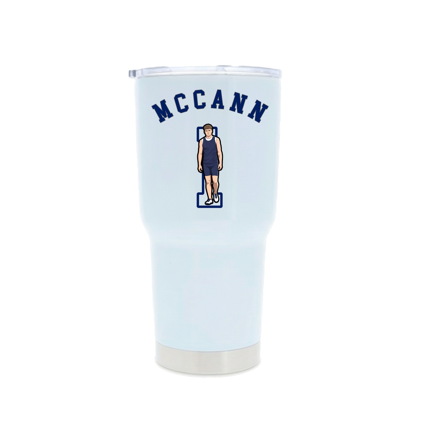 30oz Stainless Steel Tumbler — Shirsey Arch in White