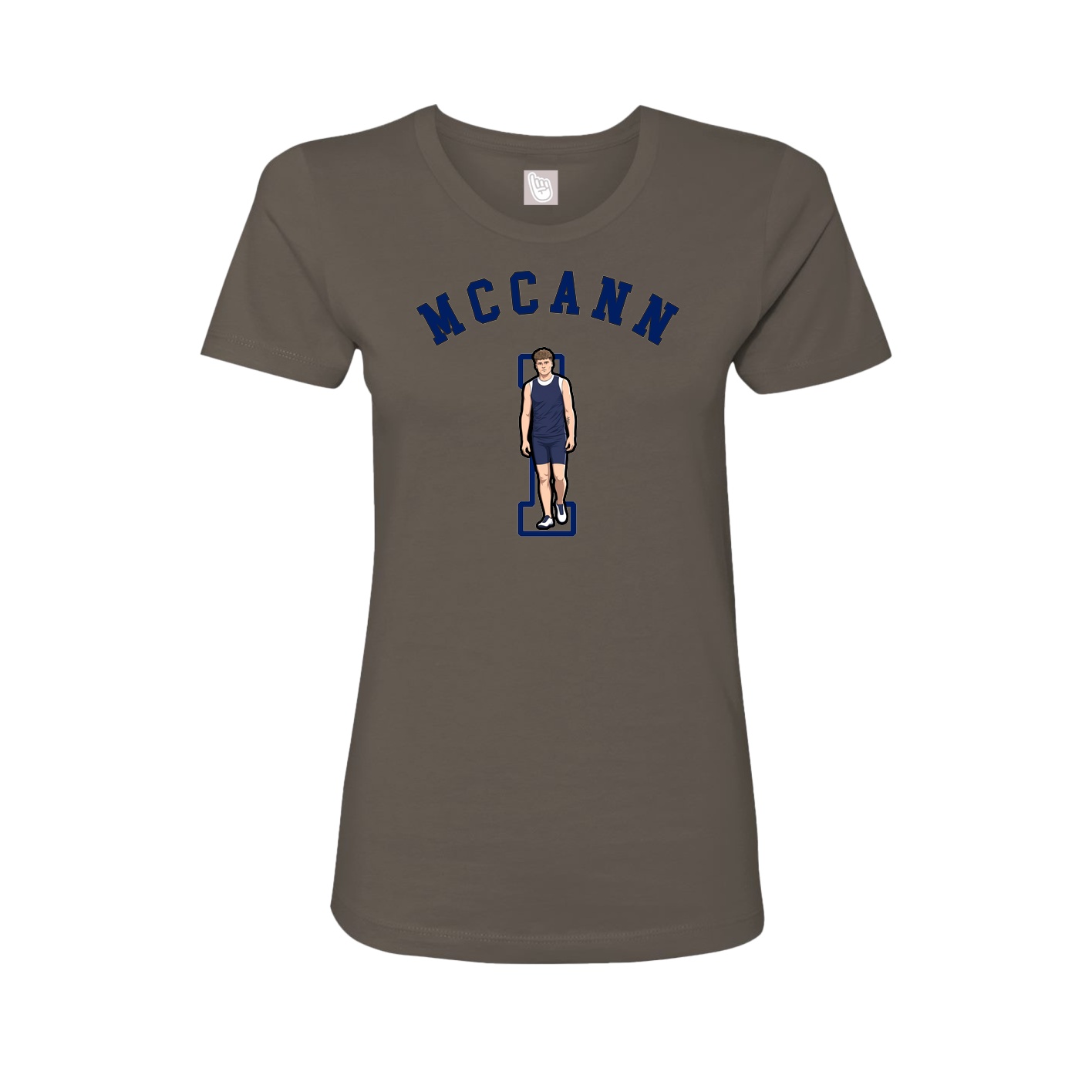 Fitted Women's Tee — Shirsey Arch in Grey