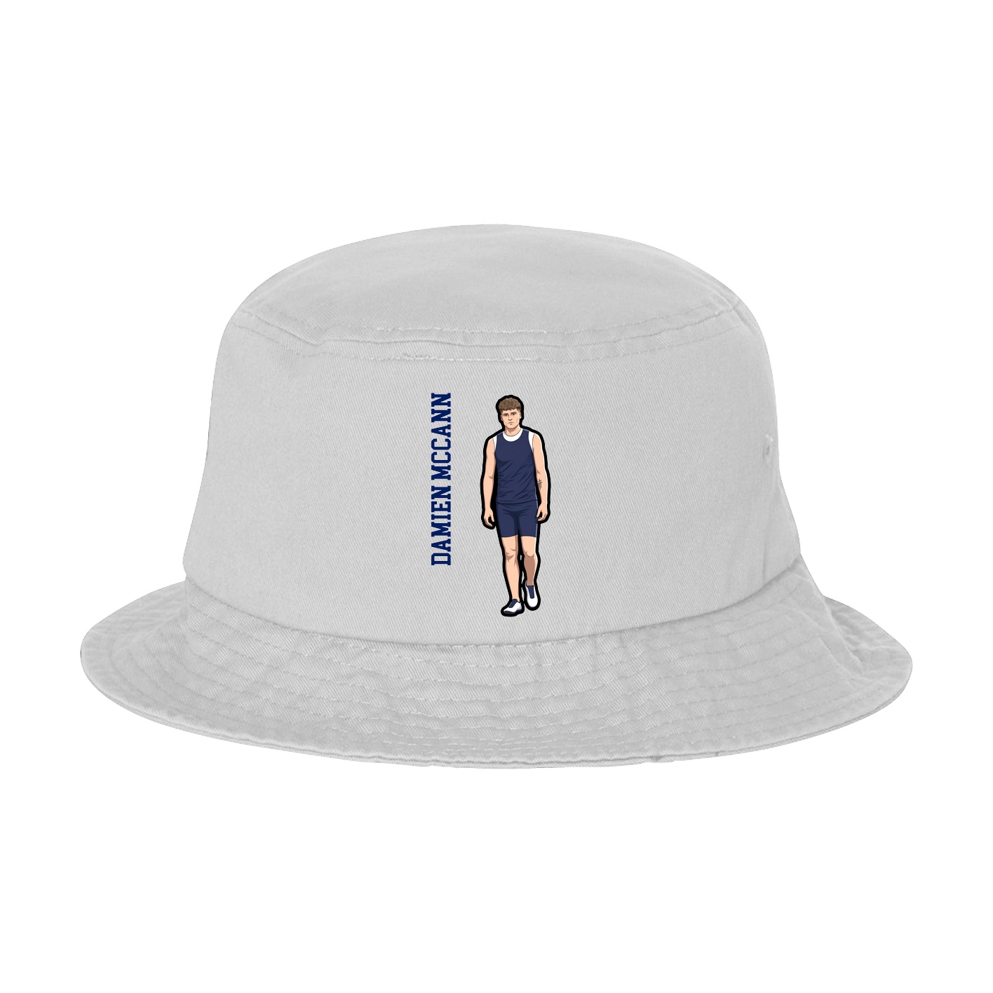 Bucket Cap — Name Vertical in White