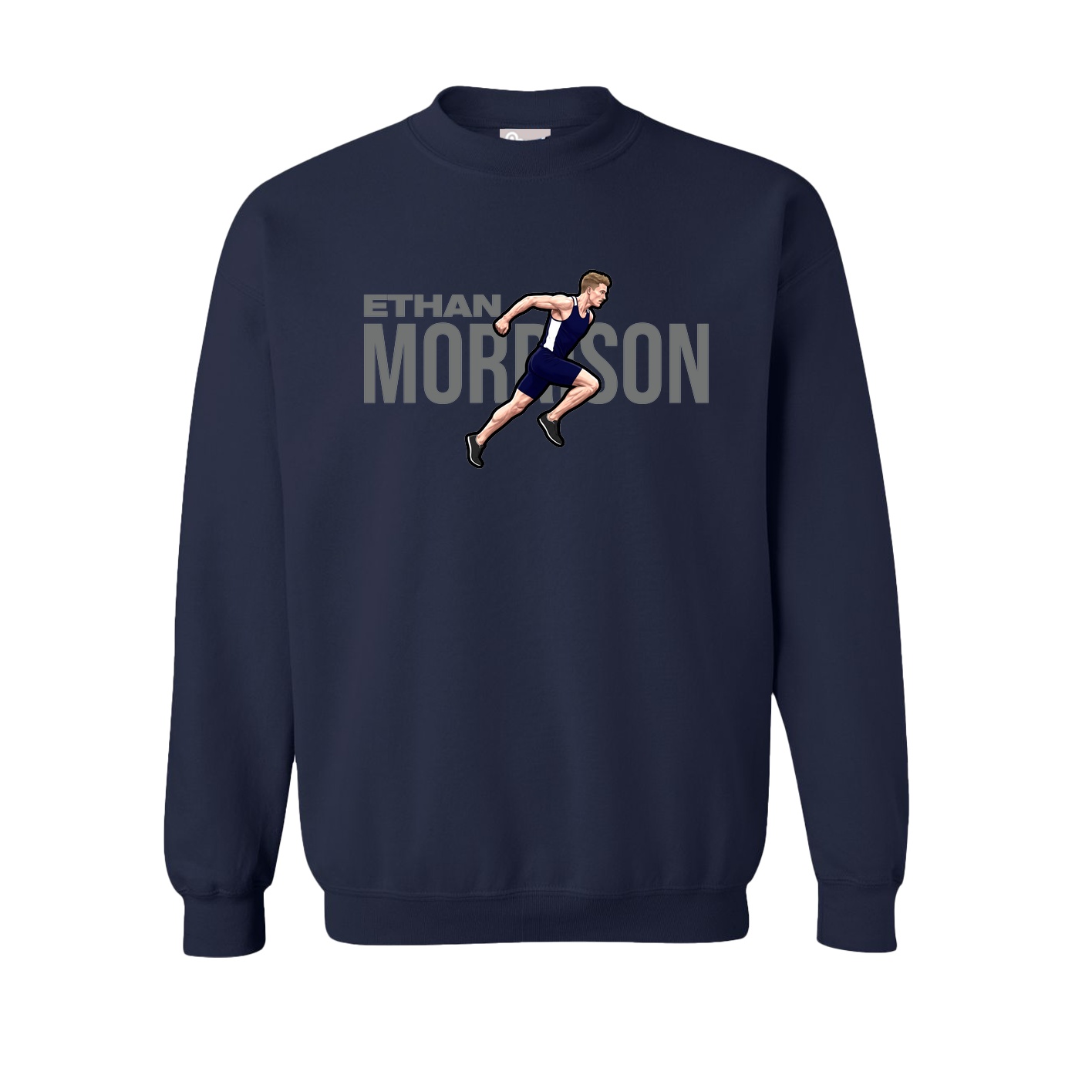 Fleece Crew — Player Name in Navy