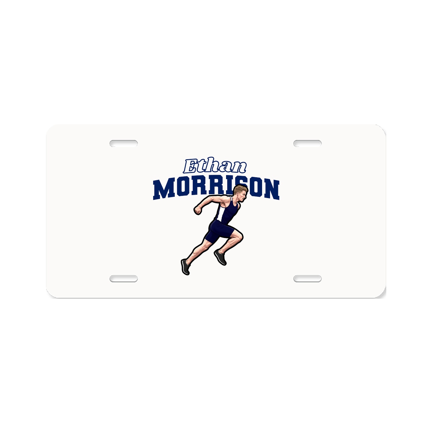 License Plate — Name Arch in Classic