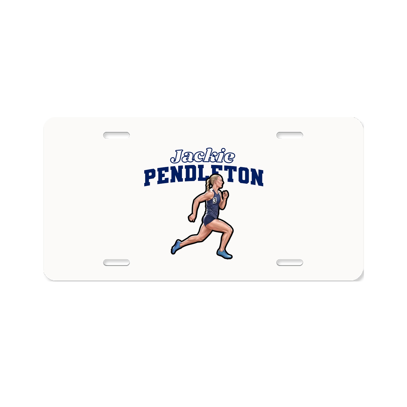 License Plate — Name Arch in Classic