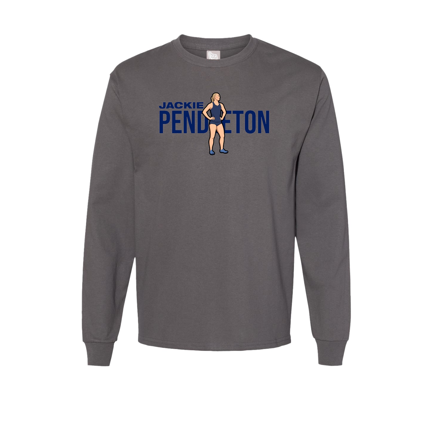 Long Sleeve Tee — Player Name in Grey