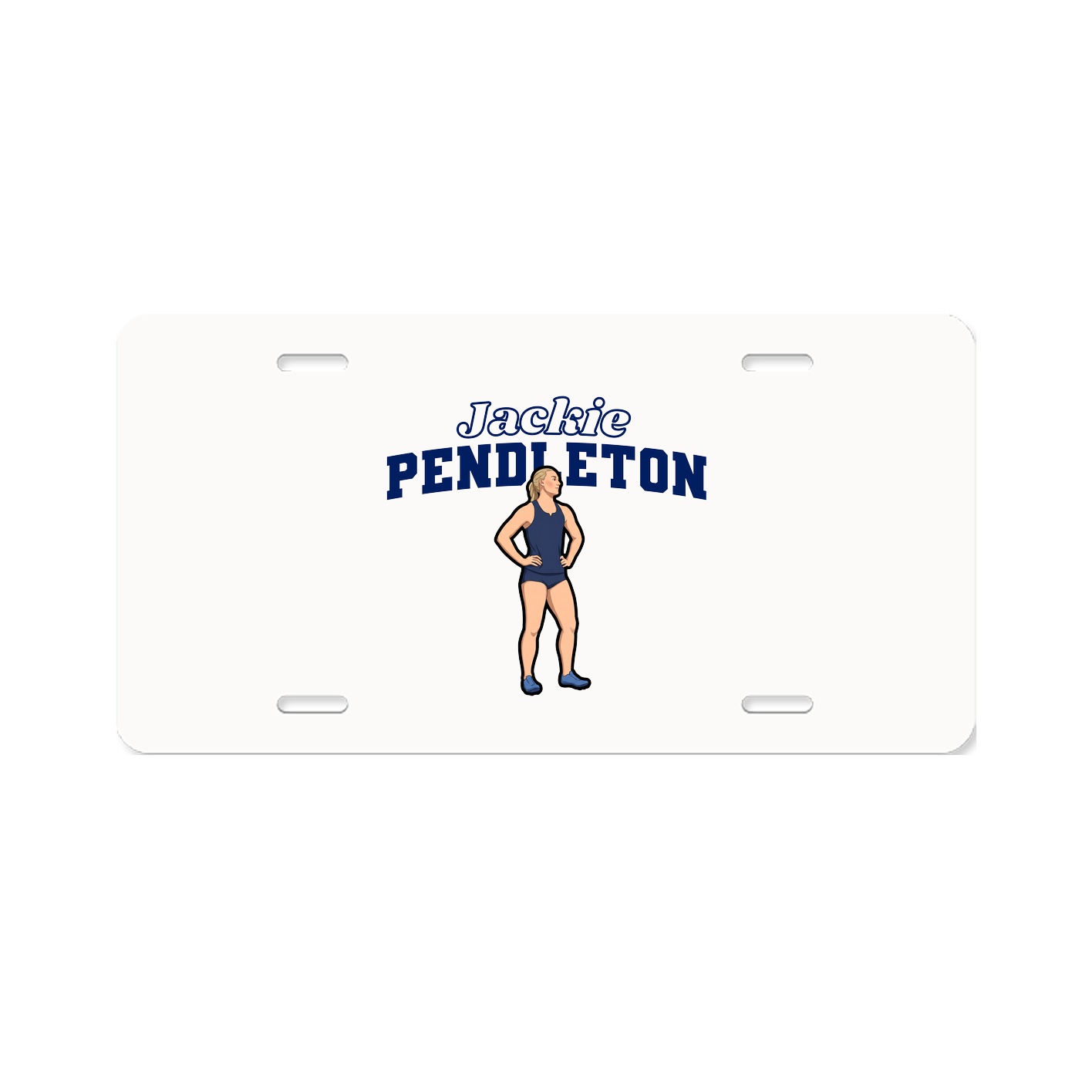 License Plate — Name Arch in Classic