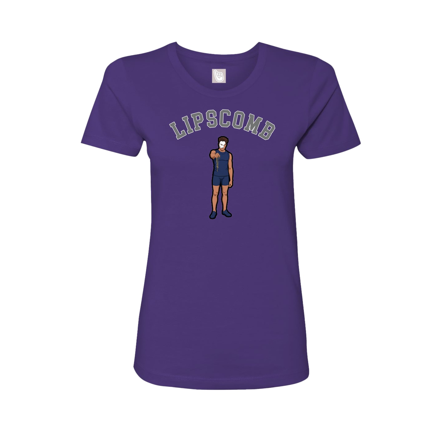 Fitted Women's Tee — Shirsey Arch in Purple