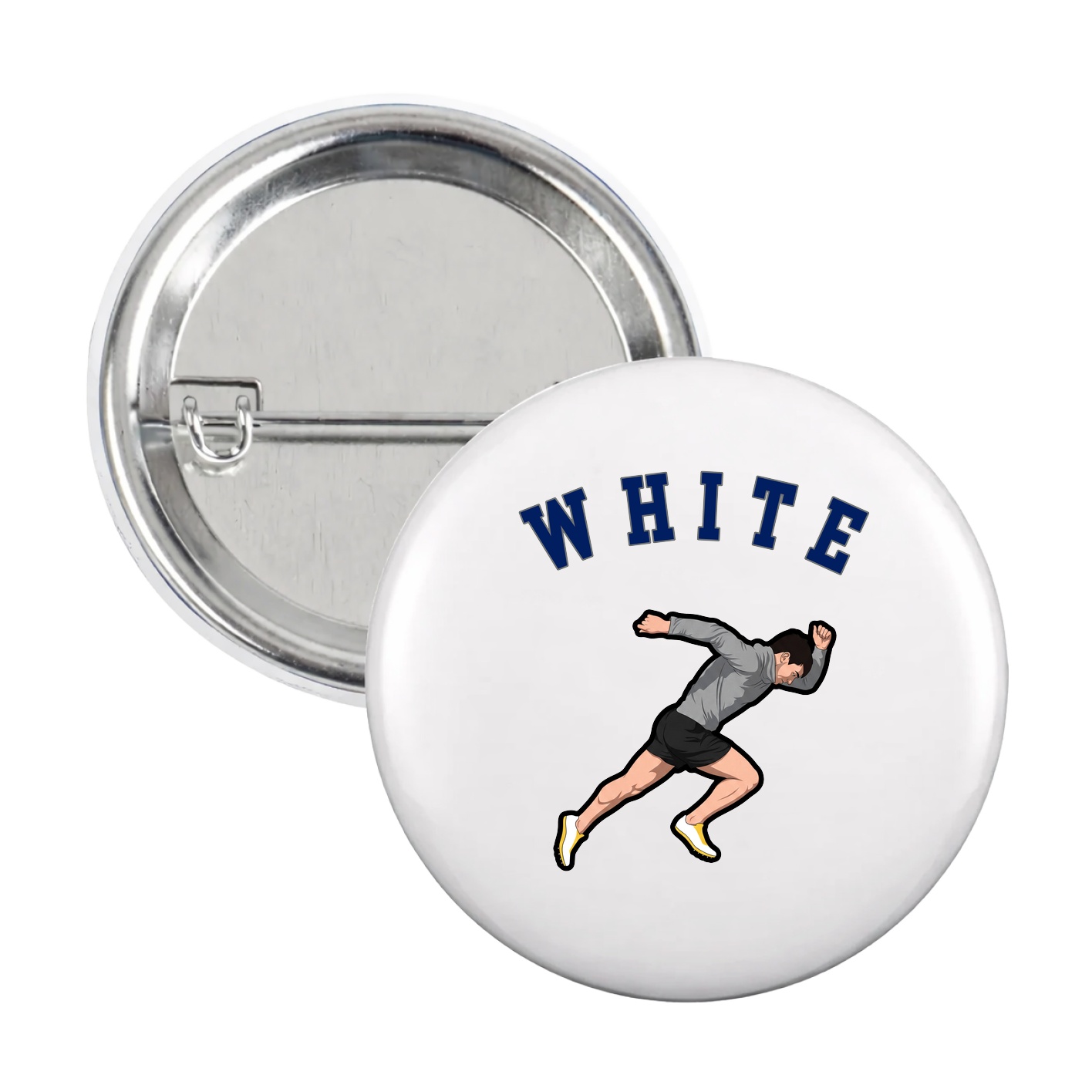 Game Day Button — Shirsey Arch in White