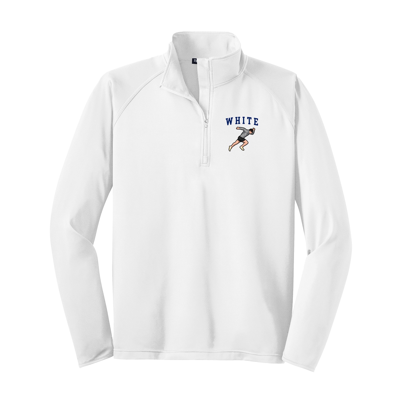 Q-Zip Pullover — Shirsey in White