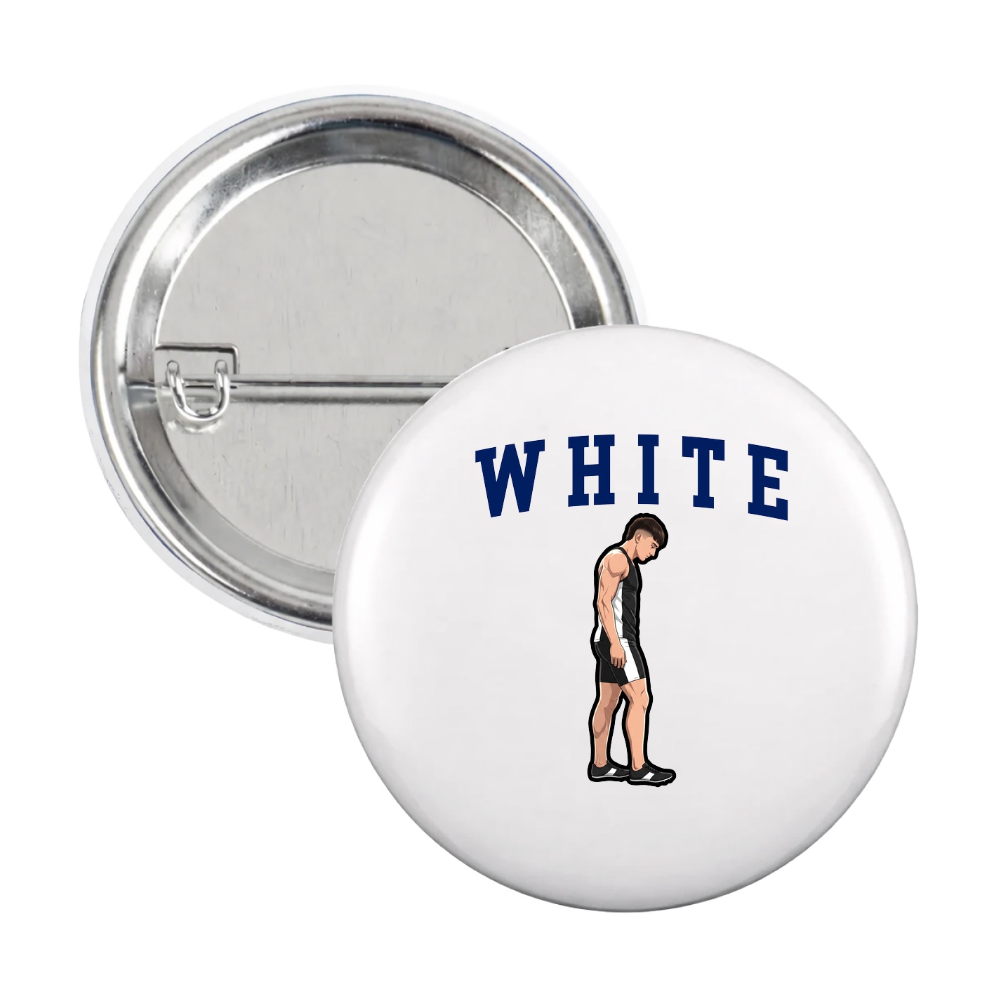 Game Day Button — Shirsey in White