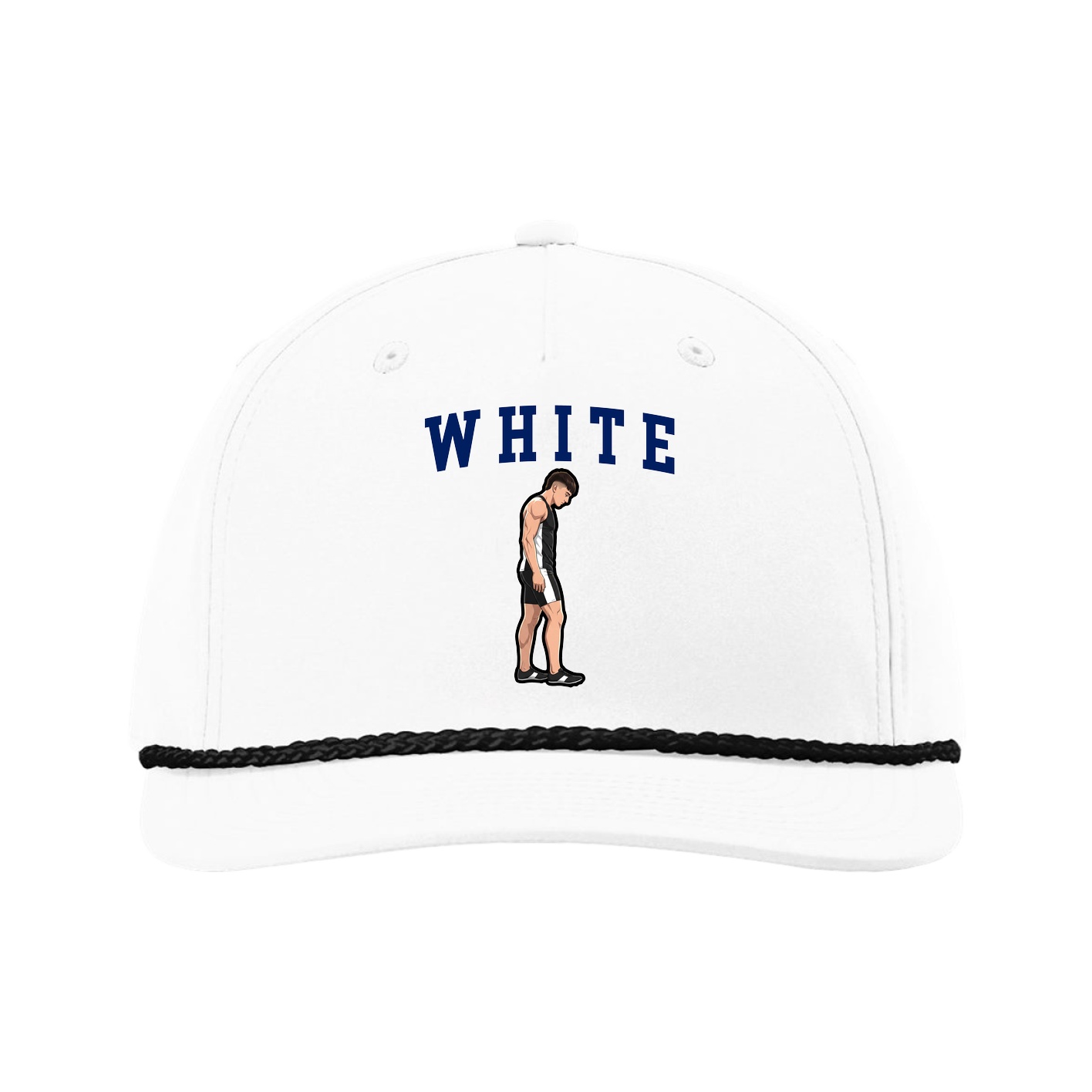 Five-Panel Classic Rope Cap — Shirsey in White