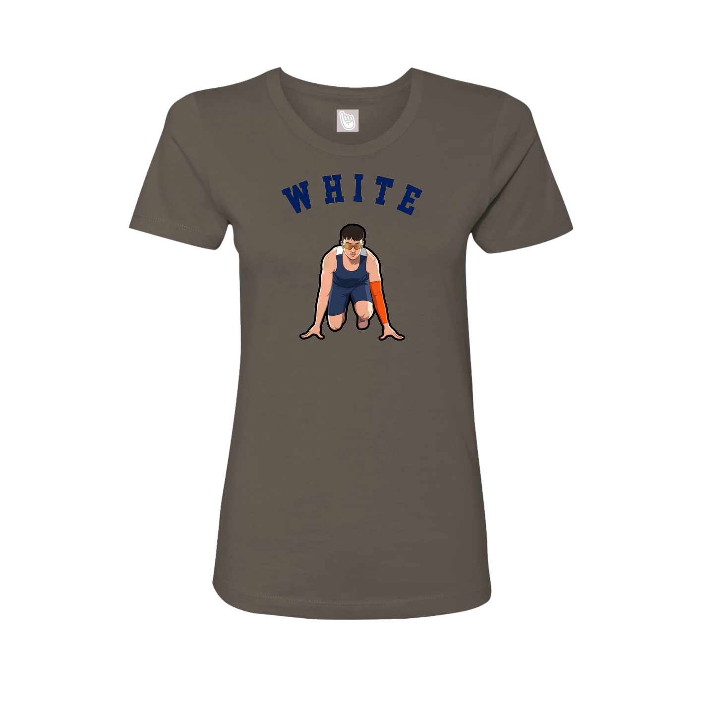 Fitted Women's Tee — Shirsey Arch in Grey