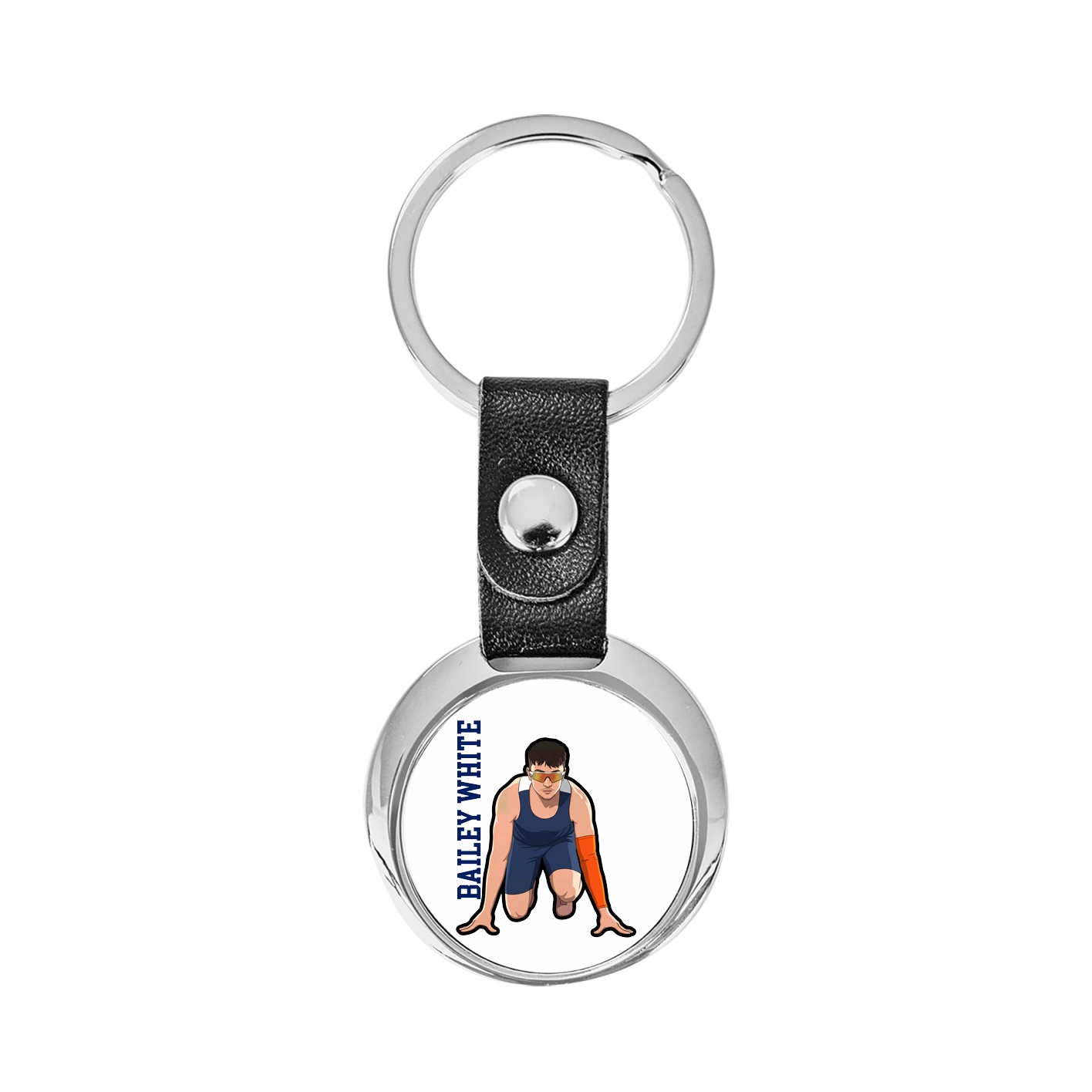 Key Chain — Name Vertical in Classic