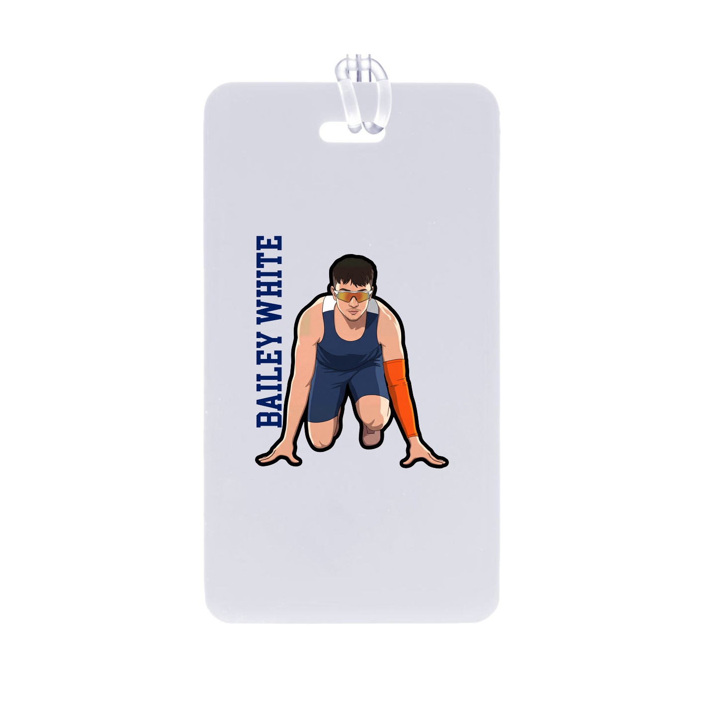 Bag Tag — Name Vertical in Classic