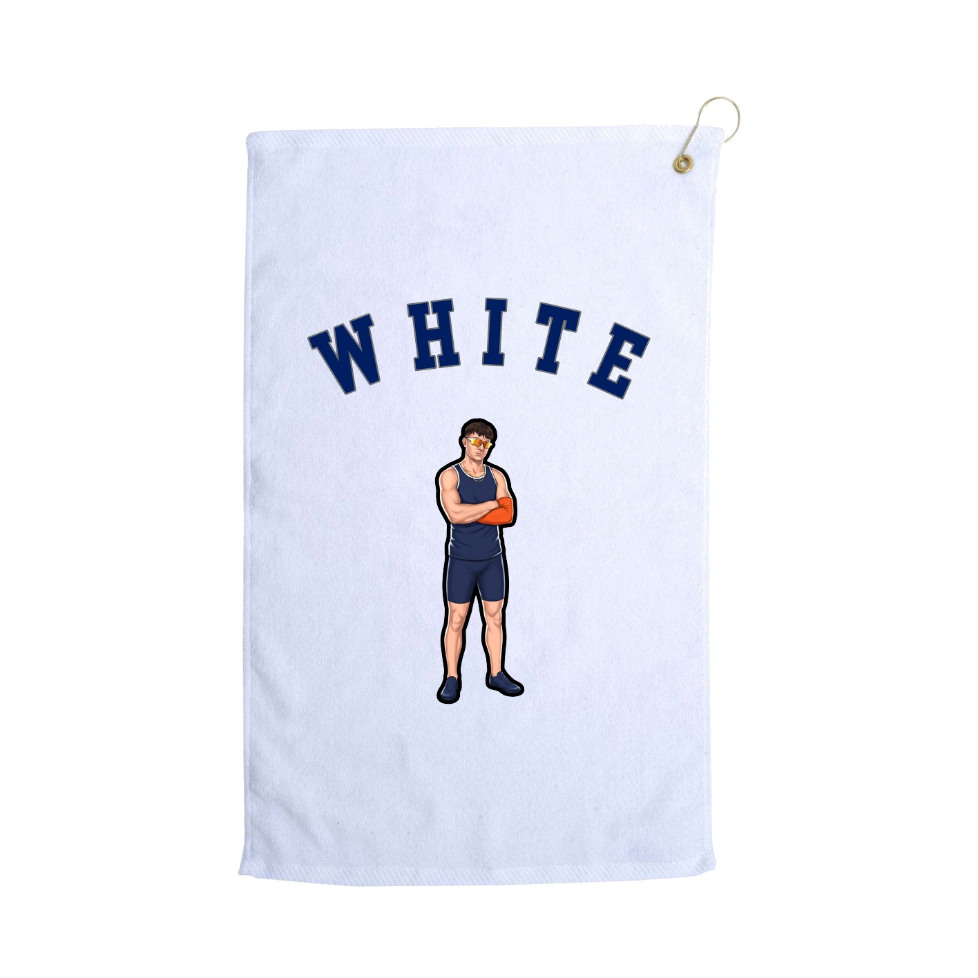 Golf Towel — Shirsey Arch in White