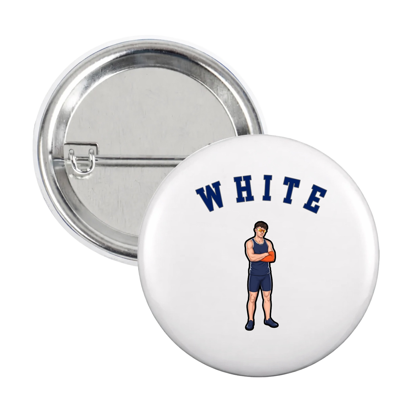 Game Day Button — Shirsey Arch in White