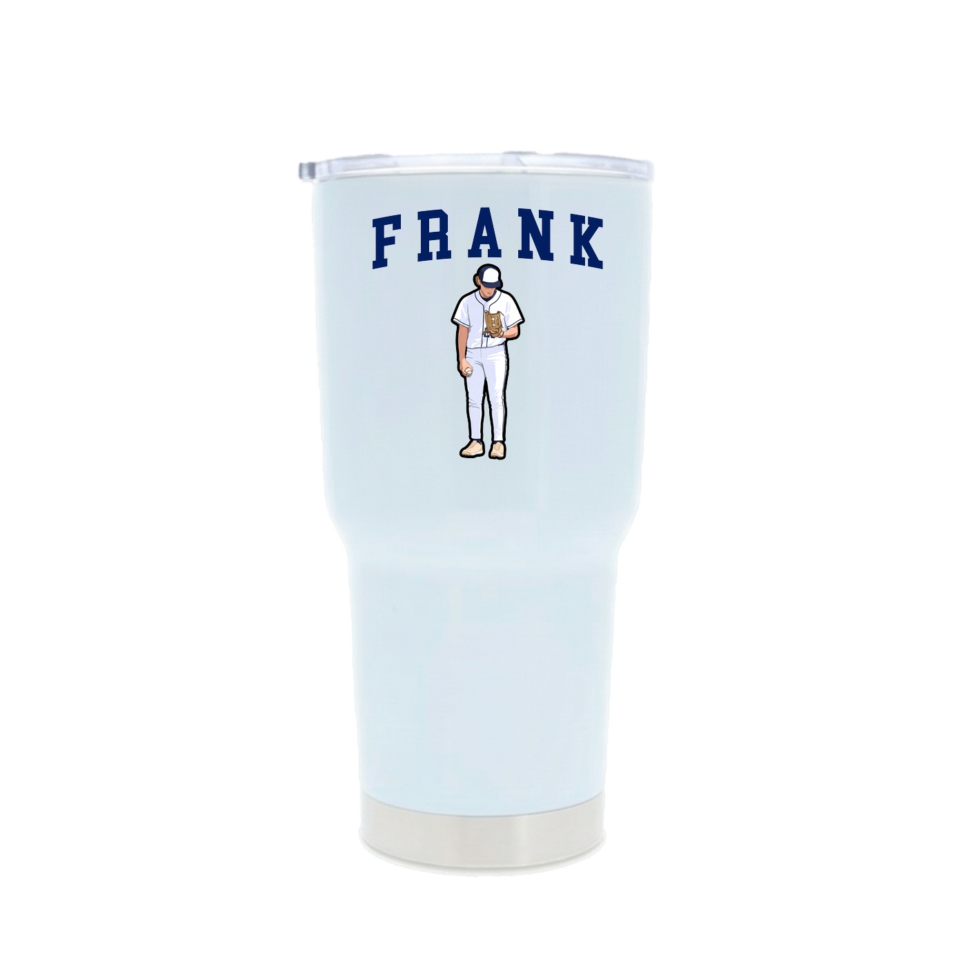 30oz Stainless Steel Tumbler — Shirsey in White