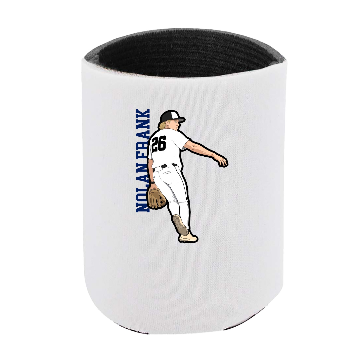 Can Holder — Name Vertical in White
