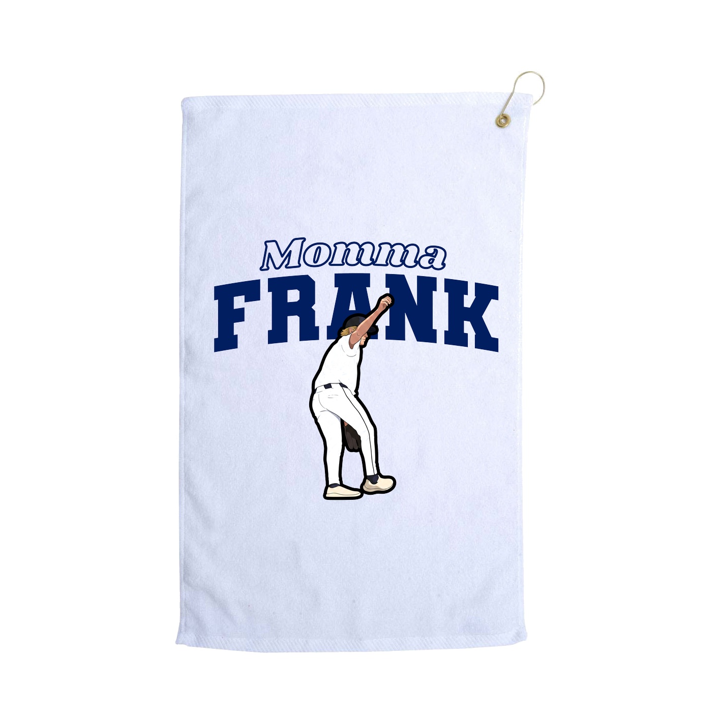 Golf Towel — Mothers Day Block in White