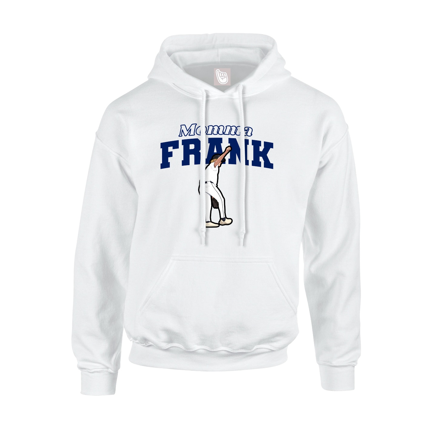 Youth Hoodie — Mothers Day Block in White