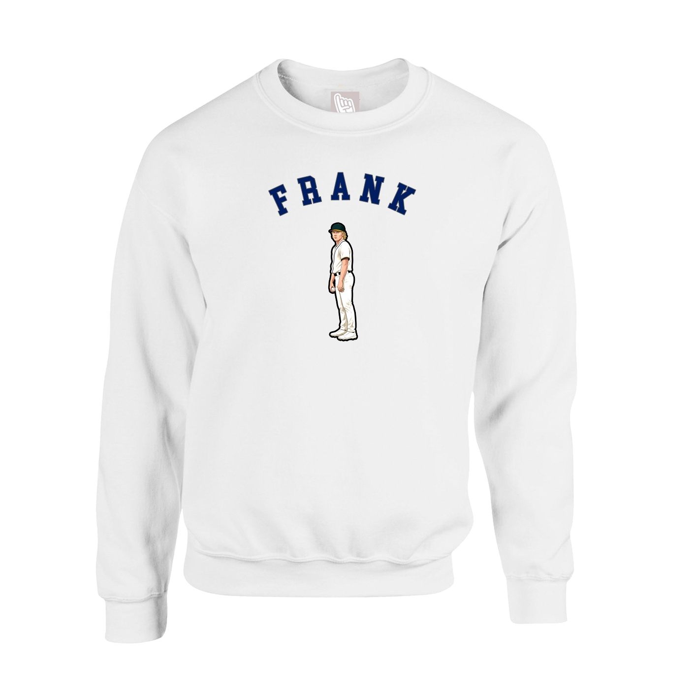 Fleece Crew — Shirsey Arch in White