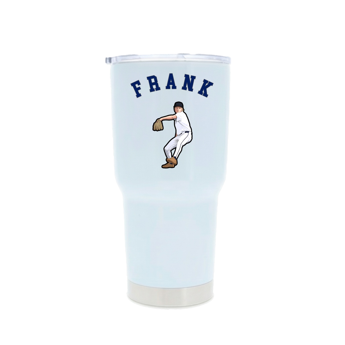 30oz Stainless Steel Tumbler — Shirsey Arch in White