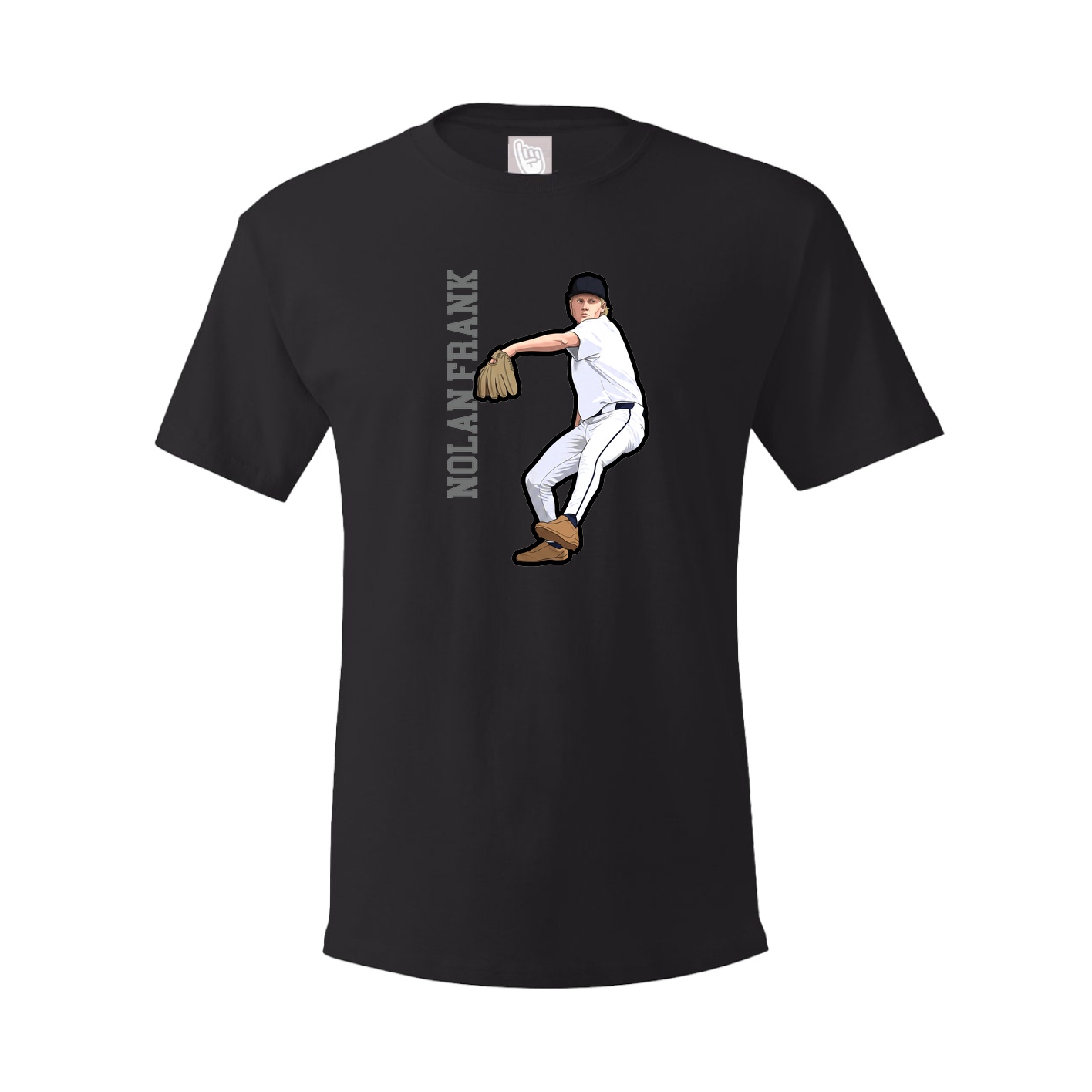 Tee — Name Vertical in Black