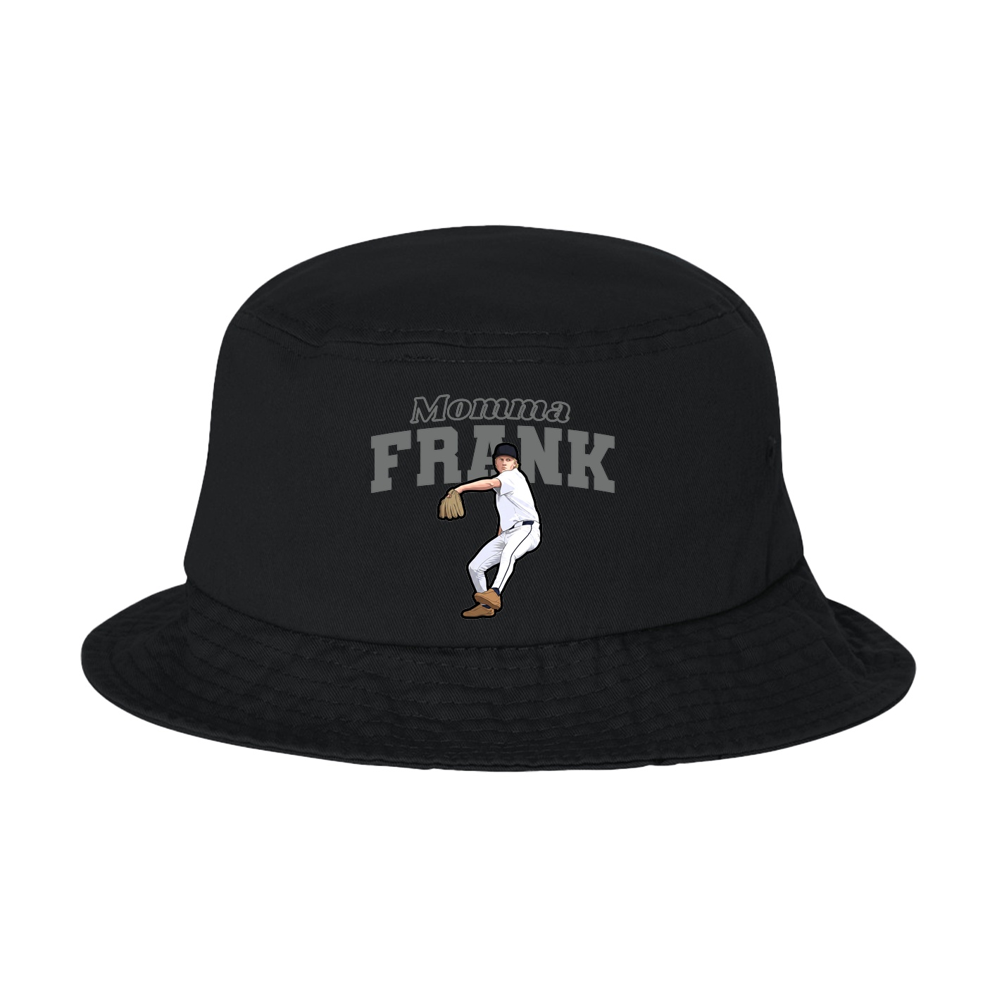 Bucket Cap — Mothers Day Block in Black