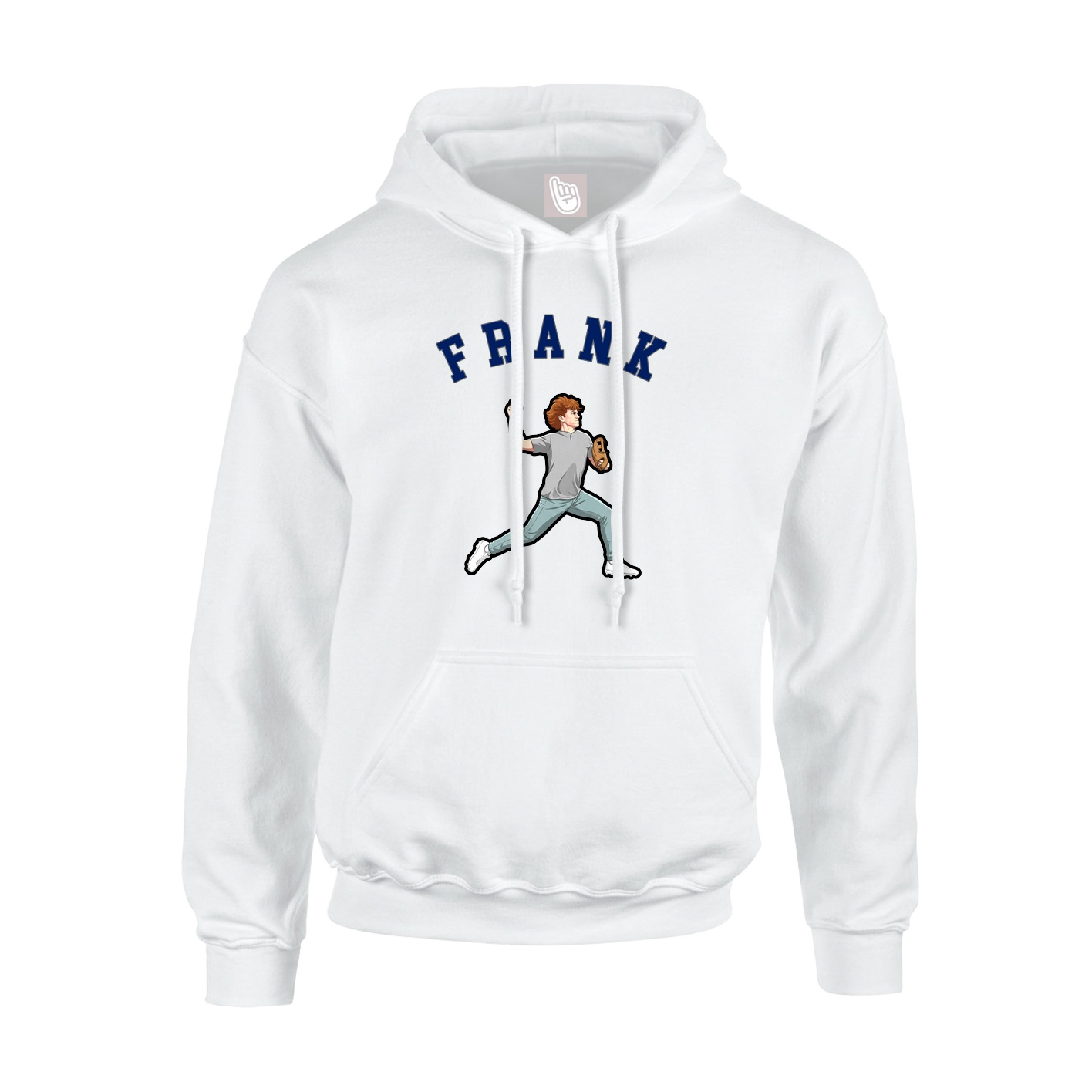 Youth Hoodie — Shirsey Arch in White