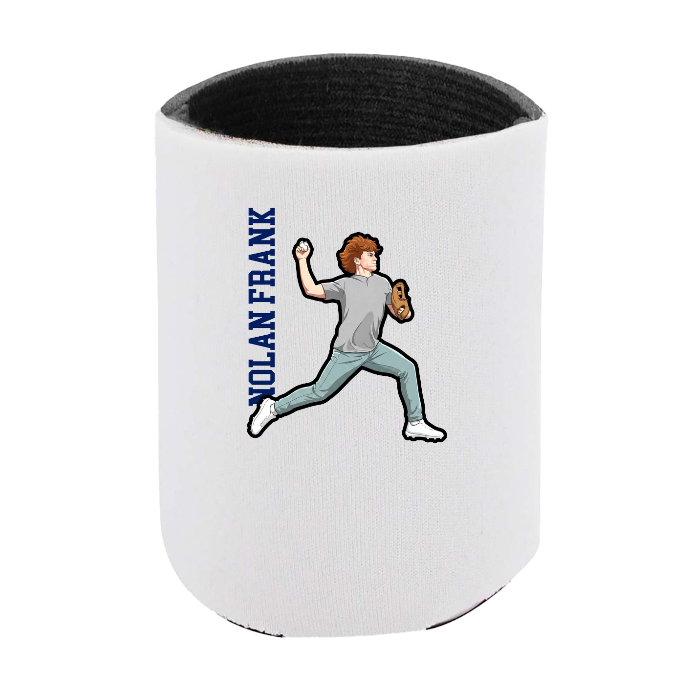 Can Holder — Name Vertical in White