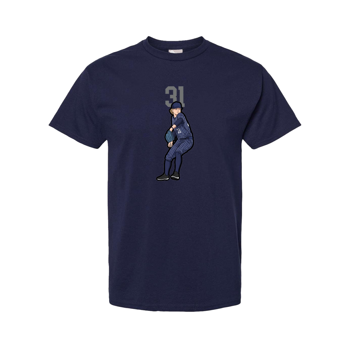 Youth Tee — Number Top in Navy