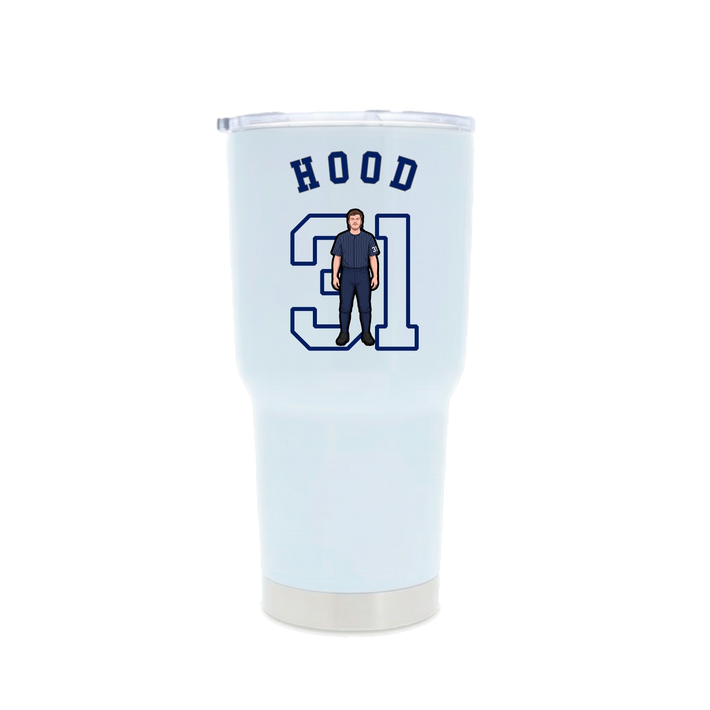 30oz Stainless Steel Tumbler — Shirsey Arch in White