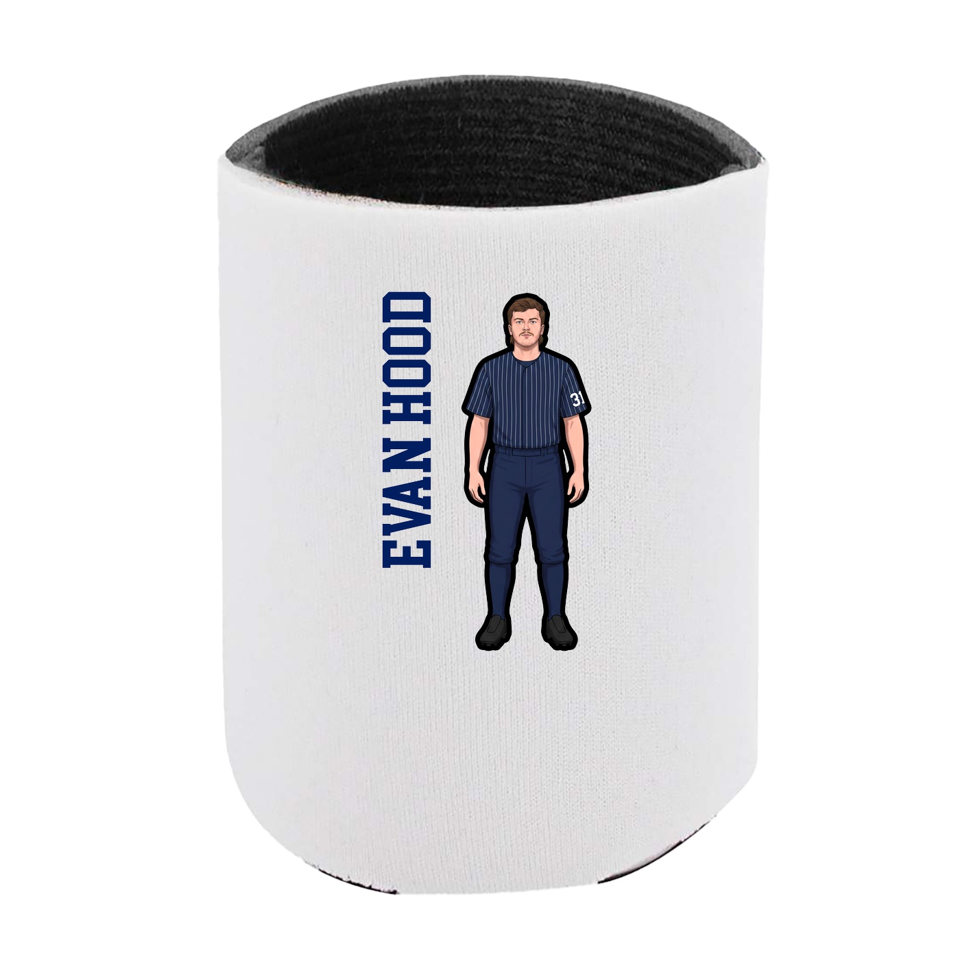 Can Holder — Name Vertical in White
