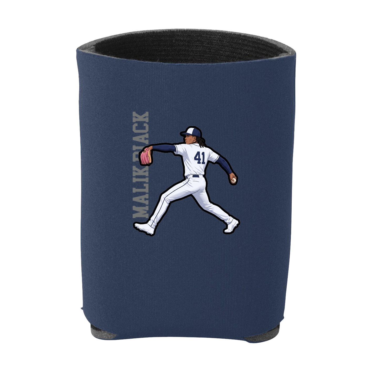 Can Holder — Name Vertical in Navy