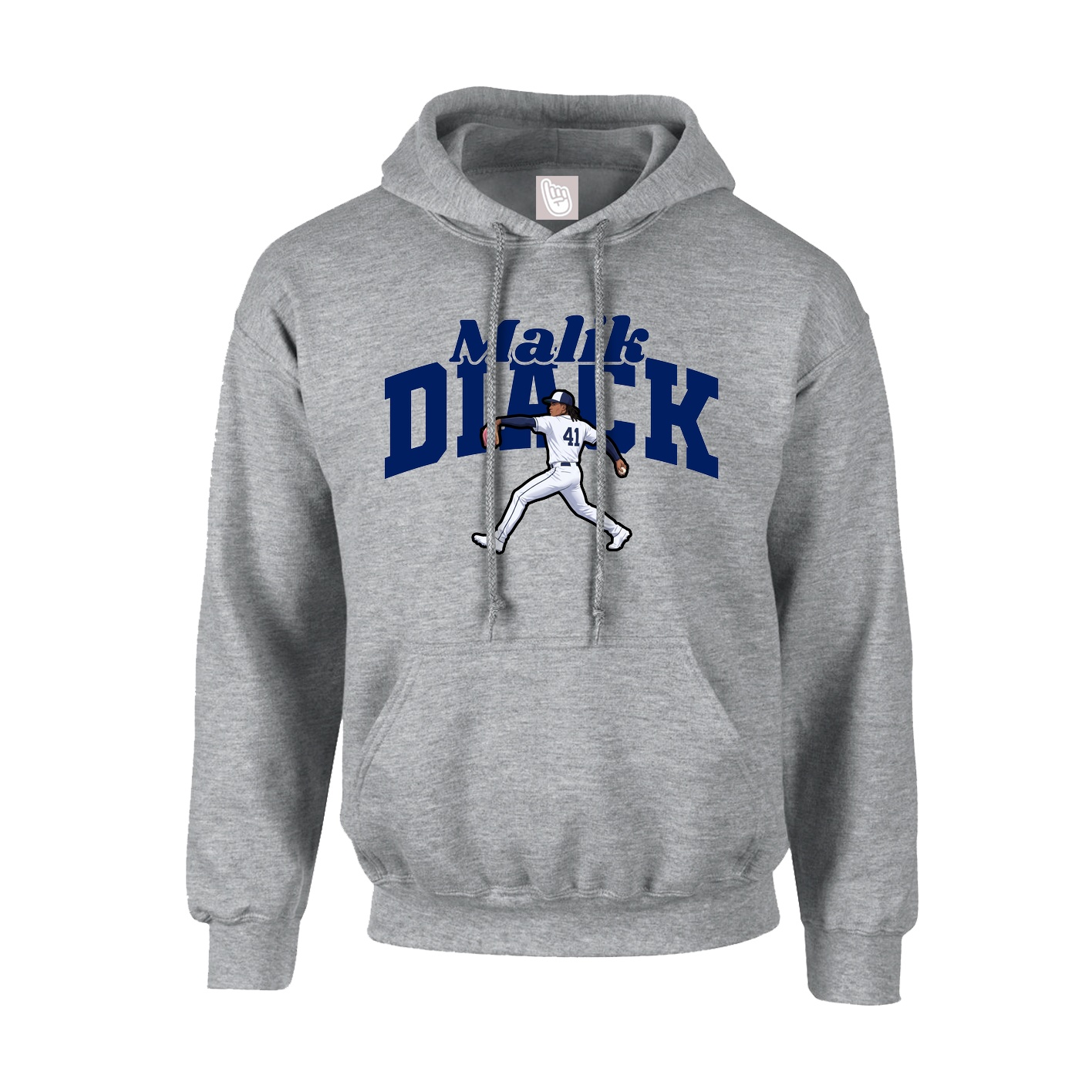 Youth Hoodie — Signature Arch in Grey