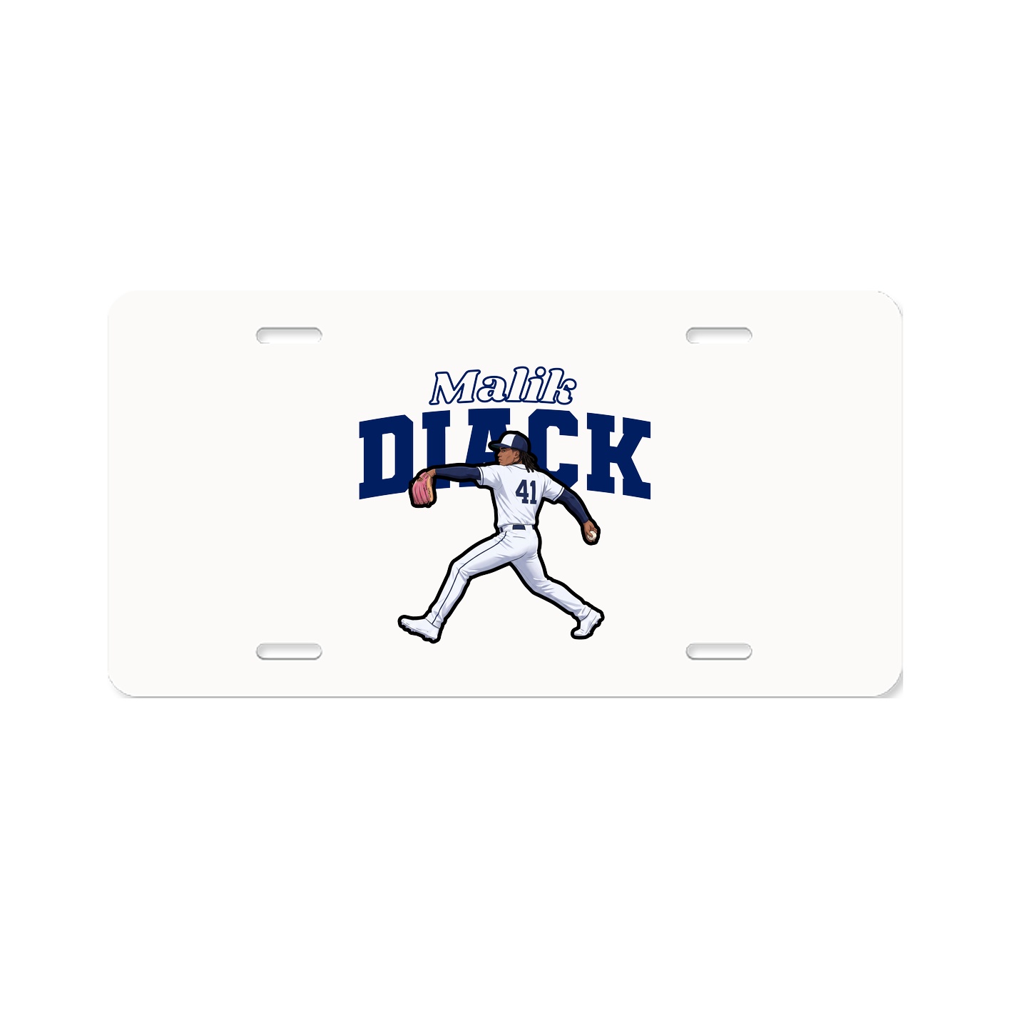 License Plate — Name Arch in Classic