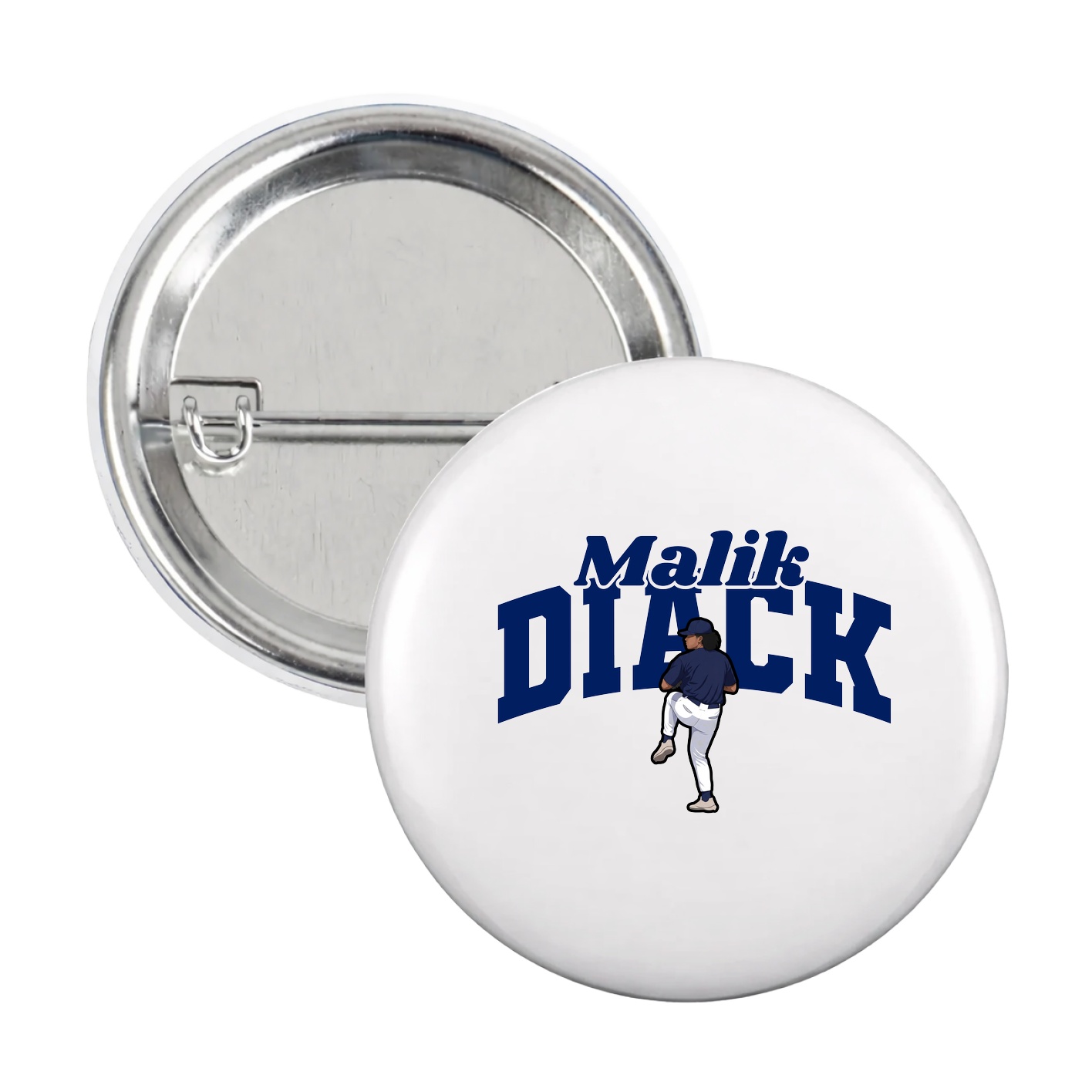 Game Day Button — Signature Arch in White
