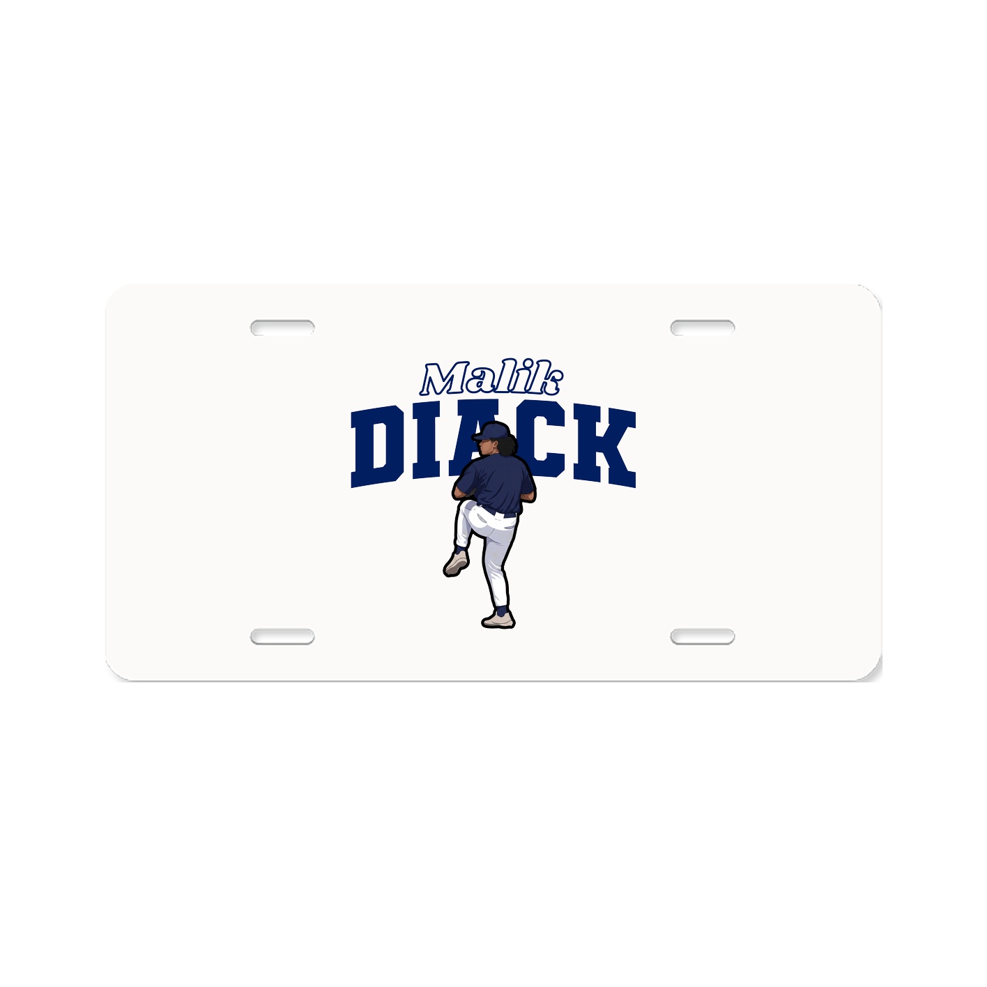 License Plate — Name Arch in Classic