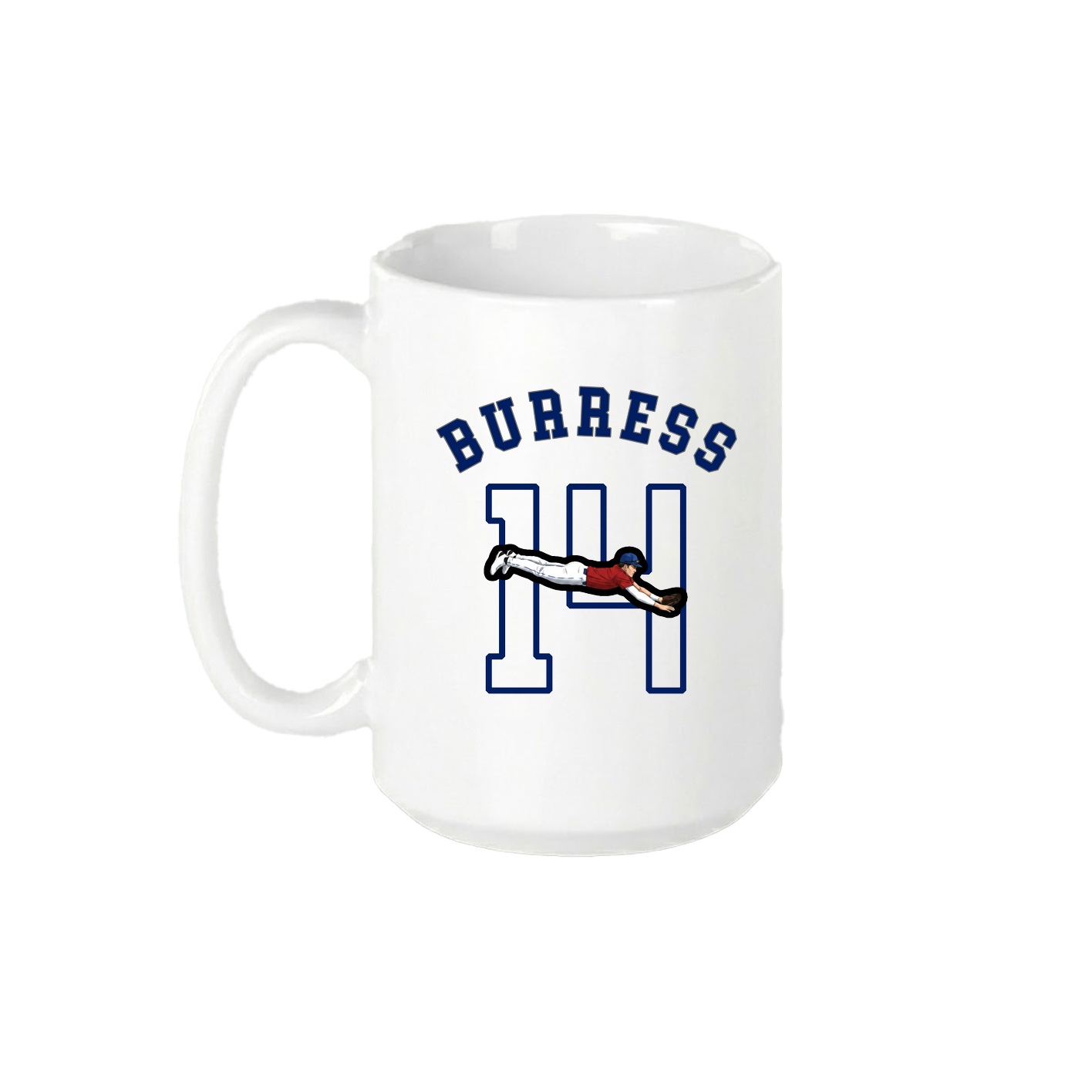 15oz Coffee Mug — Shirsey Arch in White