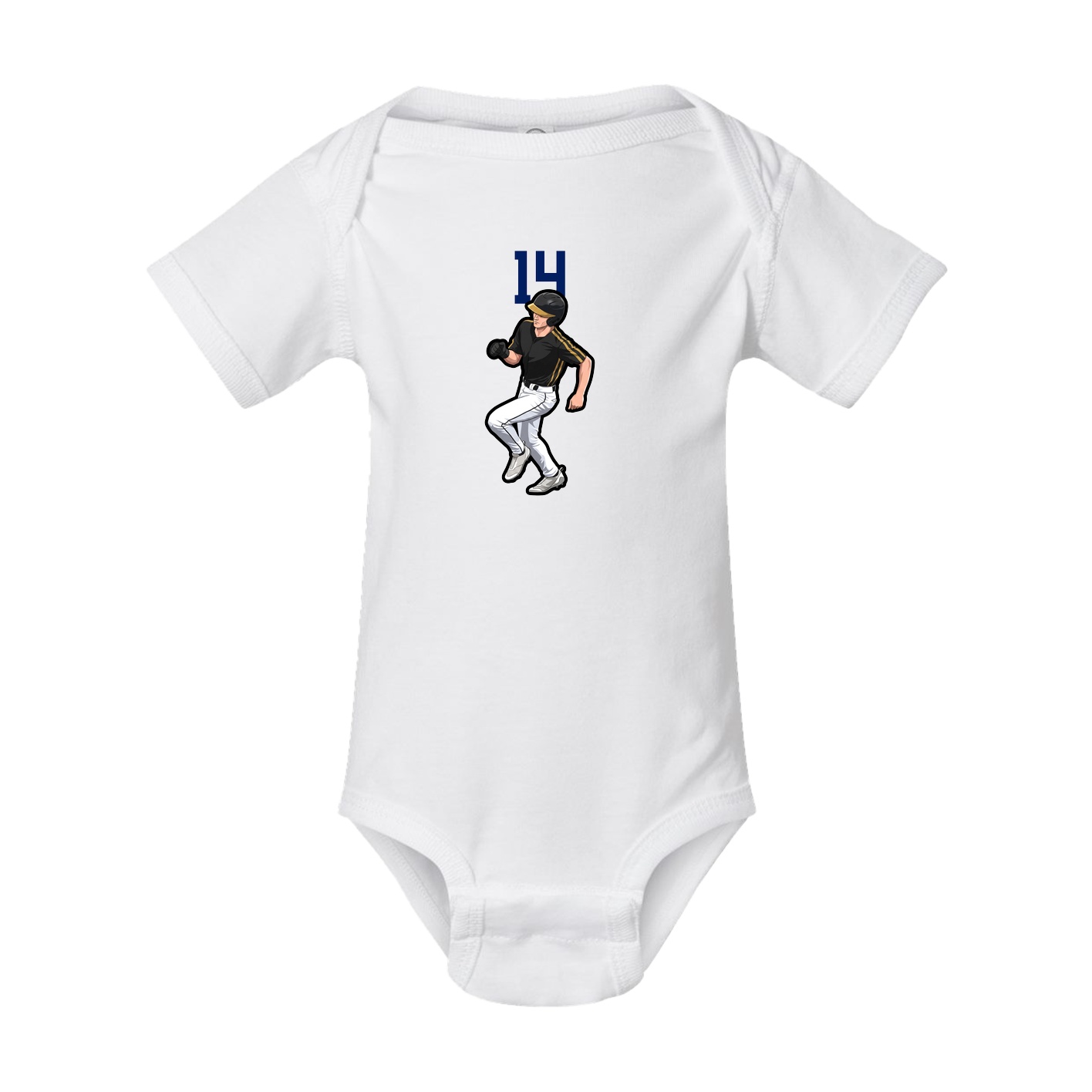 Baby Onesie — Number Top in White