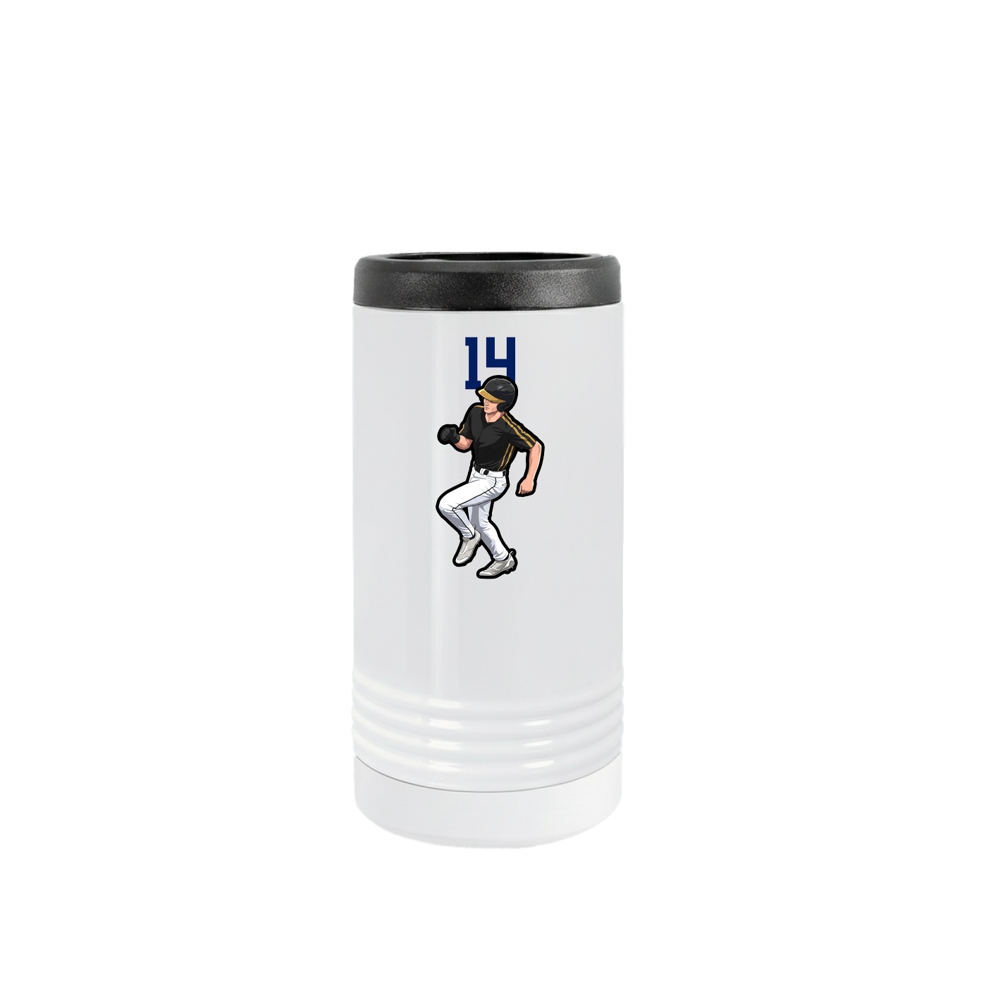 Slim Beverage Holder — Number Top in White
