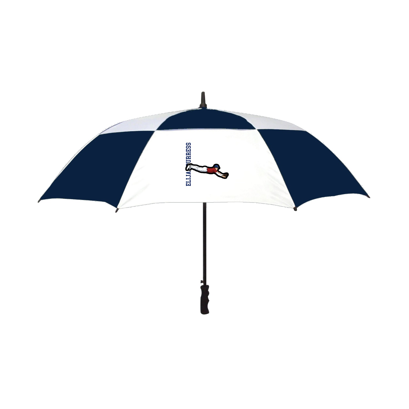 Golf Umbrella — Name Vertical in Navy