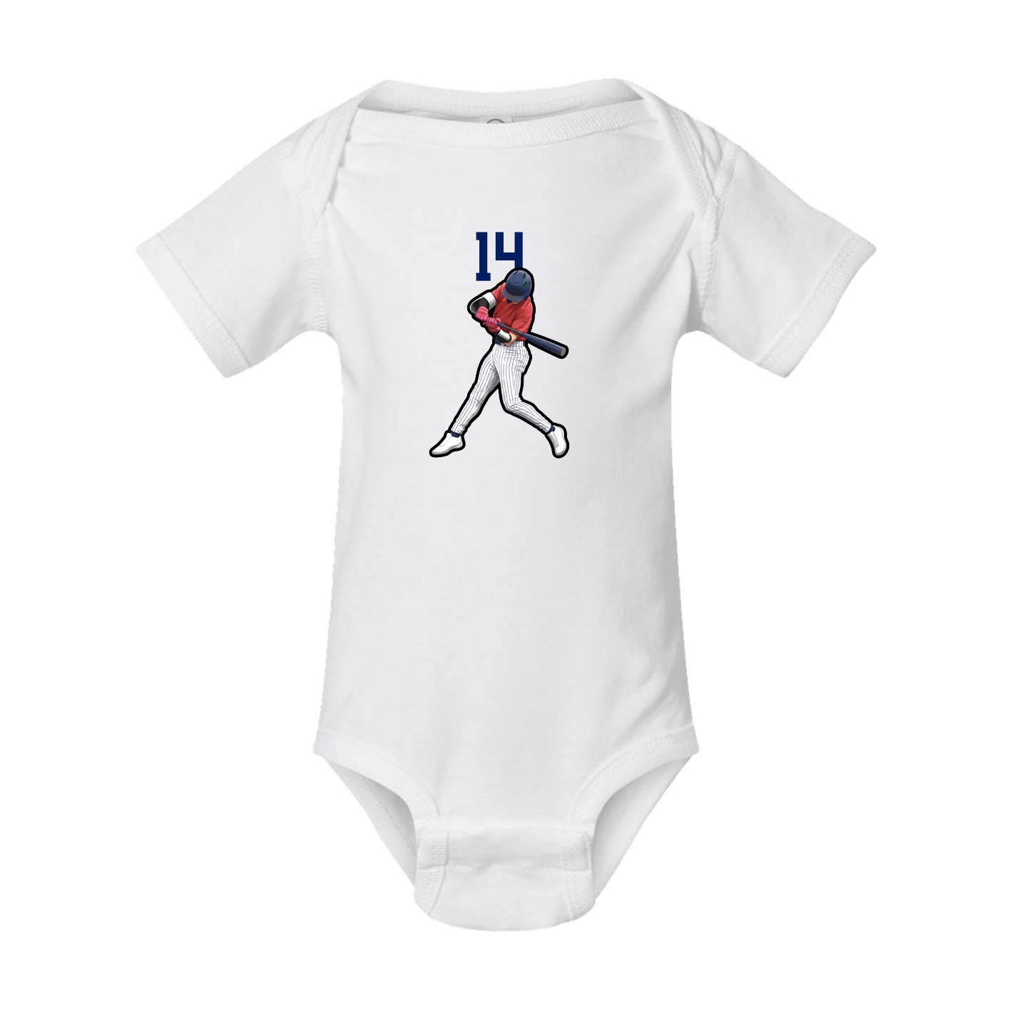 Baby Onesie — Number Top in White
