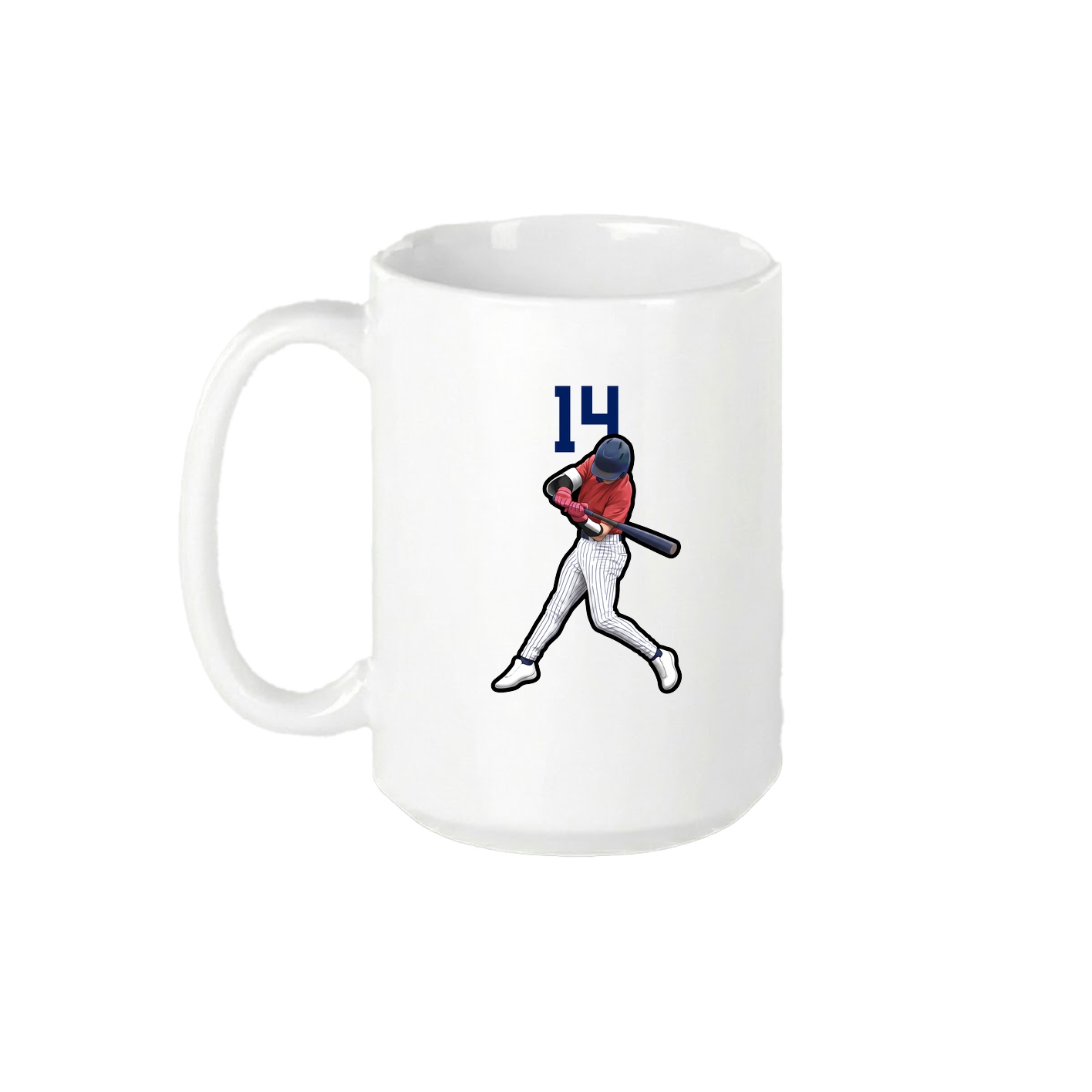 15oz Coffee Mug — Number Top in White