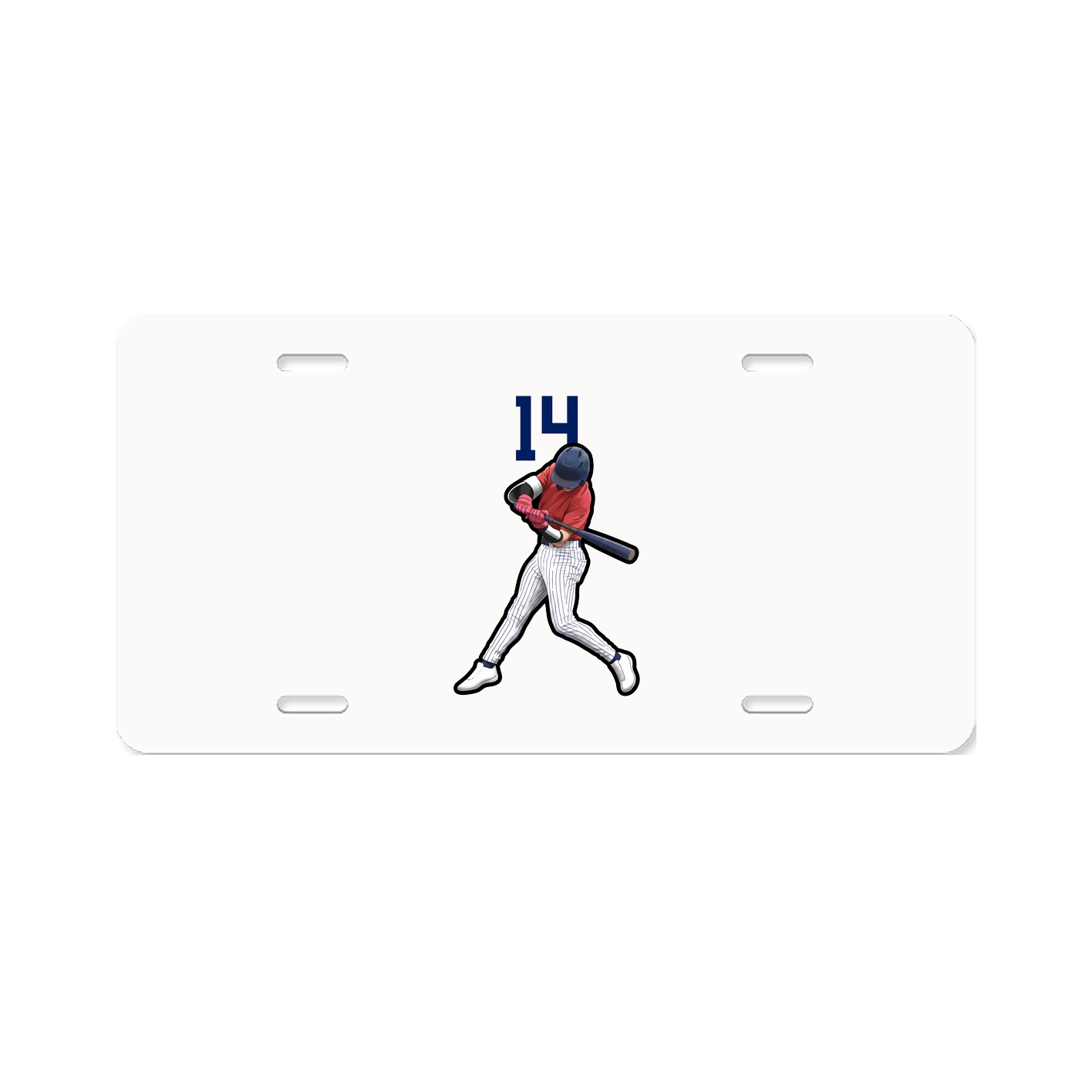License Plate — Number Top in Classic