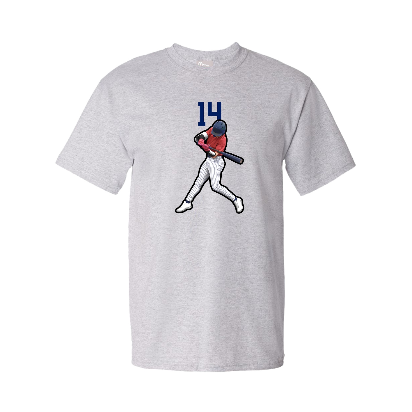 Youth Tee — Number Top in Grey