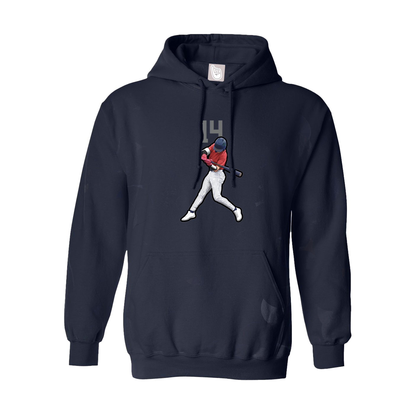 Hoodie — Number Top in Navy